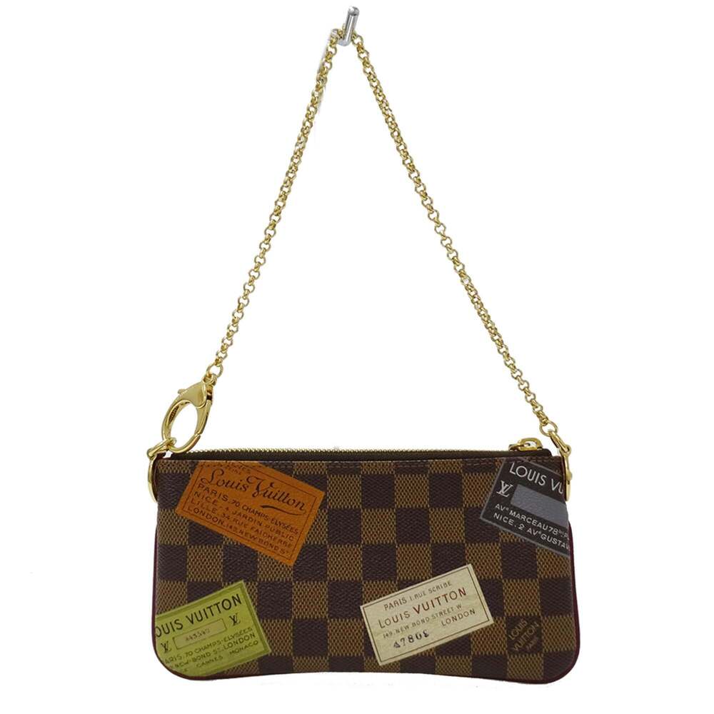 LOUIS VUITTON Brown Damier Canvas Pochette Pouch - Picture 2 of 12